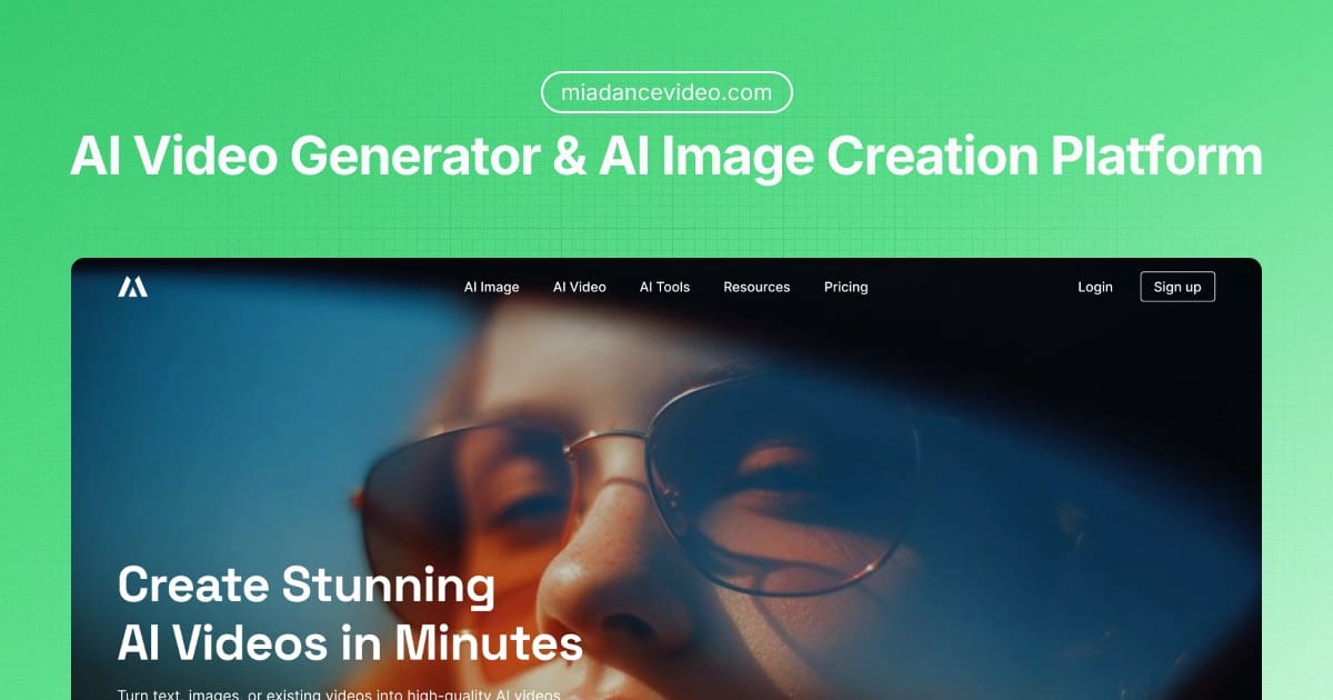MiaDance – AI Video Generator & AI Image Creation Platform
